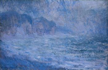尅勞德 莫奈 Cliff at Pourville, Rain 尅勞德 莫奈 Cliff at Pourville, Rain